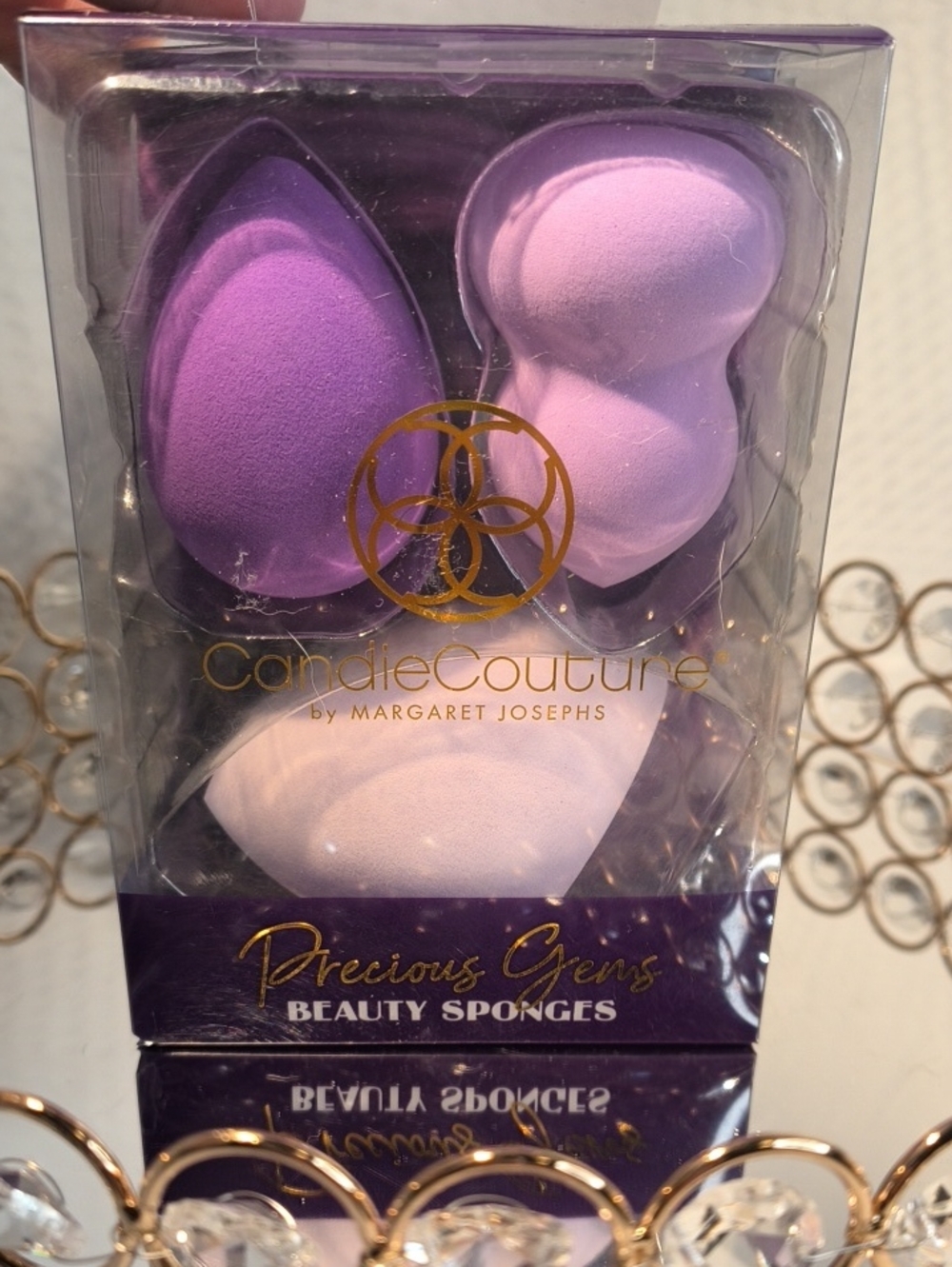 Candie Couture Precious Gems Purple Makeup Sponge Set - 3 Pack